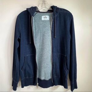 Reigning Champ Dark Blue Zip-Up Sweater